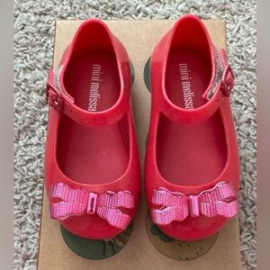 Mini Melissa Pink Shoes with Pink Bow